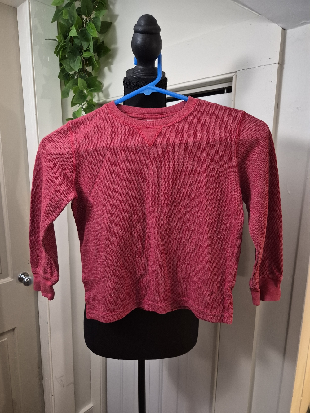 2 - Pack Wonder Nation Waffle-Knit Long Sleeve Top - Raspberry Pink And Black